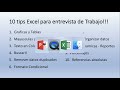 10 TIPS EXCEL PARA ENTREVISTAS DE TRABAJO Mp3 Song