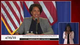 Mayor Bowser Announces New Intelligence-Led Policing Unit Focusing on Violent Crime, 4/25/22