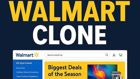 Walmart Clone Website | Full E-Commerce UI Using HTML and CSS