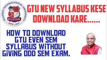 GTU ka syllabus kese download kare||How to download GTU New Syllabus||GTU NEWS|GTU Updates||GTU News