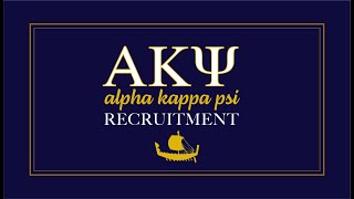 AKPsi Rush Video 2023