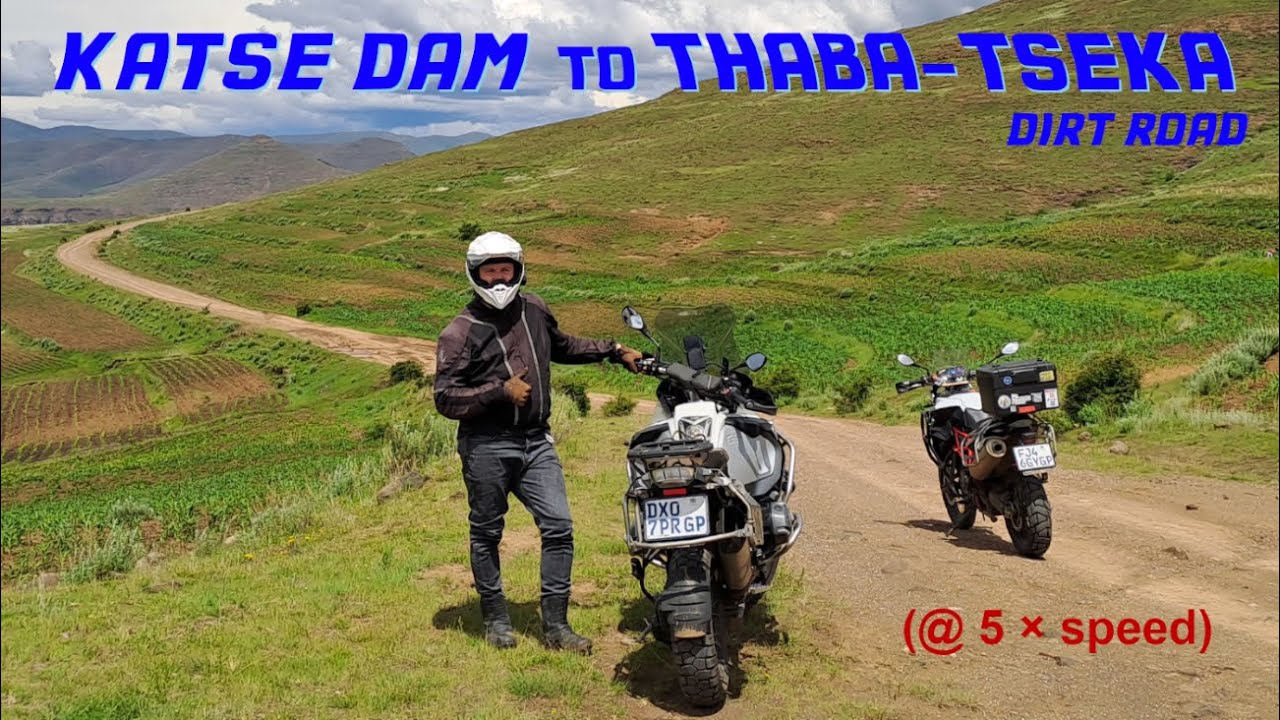 [332-3] Katse dam to Thaba-Tseka (@ 5× Speed), Thaba-Tseka province, Lesotho (2022-12-20)