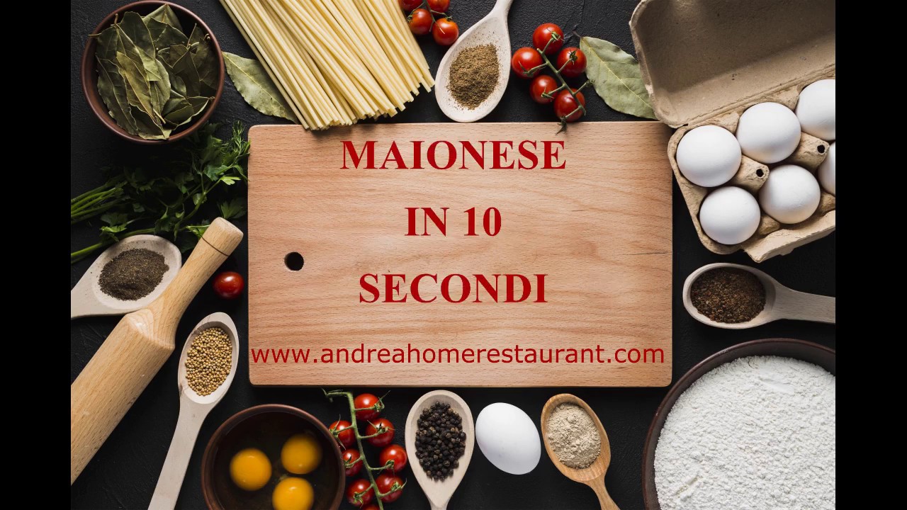 come fare la maionese veloce con mixer al basilico - YouTube