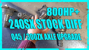 🤙Easy Bulletproof Nissan 240sx Rear axle swap for high torque LS powered 240sx or High power 2jz