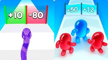 Snake Run Race vs Join Blob Clash 3D Satisfying ASMR Gameplay (Android,ios) (New Update)