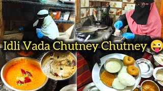 Idli Vada Chutney Chutney 😜 | Idli Vada Chutneys Recipe 😋 | Hyderabadi Ammi And Kids Vlog
