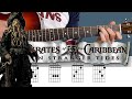 The pirates of the caribbean  guitar tutorial chords