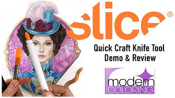SLICE Craft Knife Tools – Quick Demo & Review! For Colored Pencils and Crafts