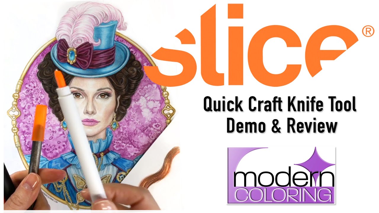 SLICE Craft Knife Tools – Quick Demo & Review! For Colored Pencils and Crafts