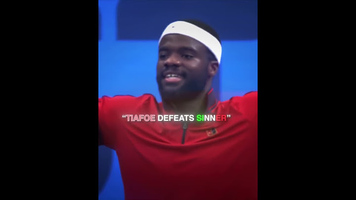 Sinner's Revenge On Tiafoe🥶