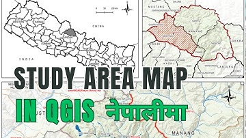 Making Study area map in QGIS (in Nepali)
