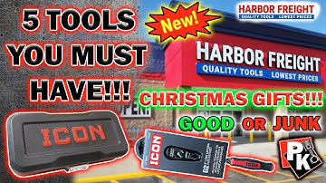 5 HARBOR FREIGHT TOOLS YOU MUST HAVE!!! CHRISTMAS GIFTS #harborfreight #tools #giftideas #icon