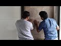 INSTALLATION OF CORK HIGHLIGHTER SHEET || लकड़ी का टाइल्स दिवार पर ऐसे लगाए