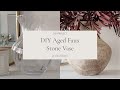 DIY Aged Faux Stone Vase | An Edited Lifestyle