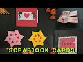 4 different cards for scrapbook / Card ideas for explosion box ❤️❤️