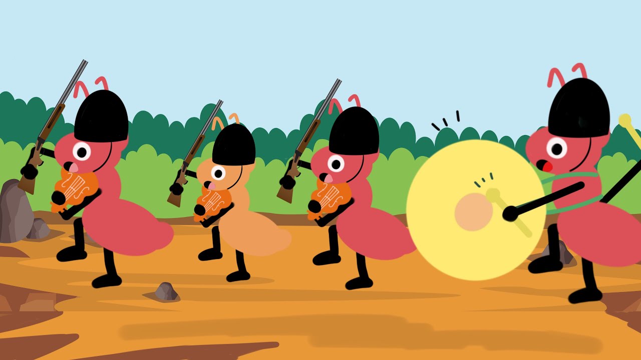 𝗞𝗶𝗱𝘀’ 𝗩𝗶𝗼𝗹𝗶𝗻 🎻 🐜 The Ants Go Marching Violin Sheet Music YouTube