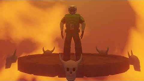 Doomguy Blender animation
