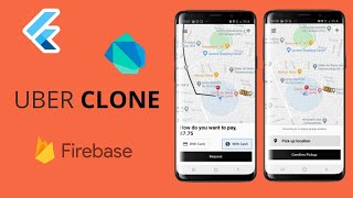Flutter uber clone with backend and driver app | Flutter Taxi app