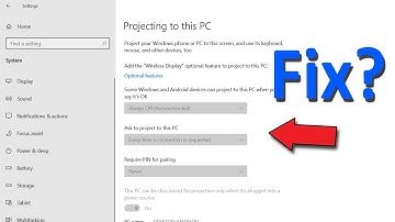 How To Fix "Projecting to This PC" Feature Disabled Problem in Windows 10
