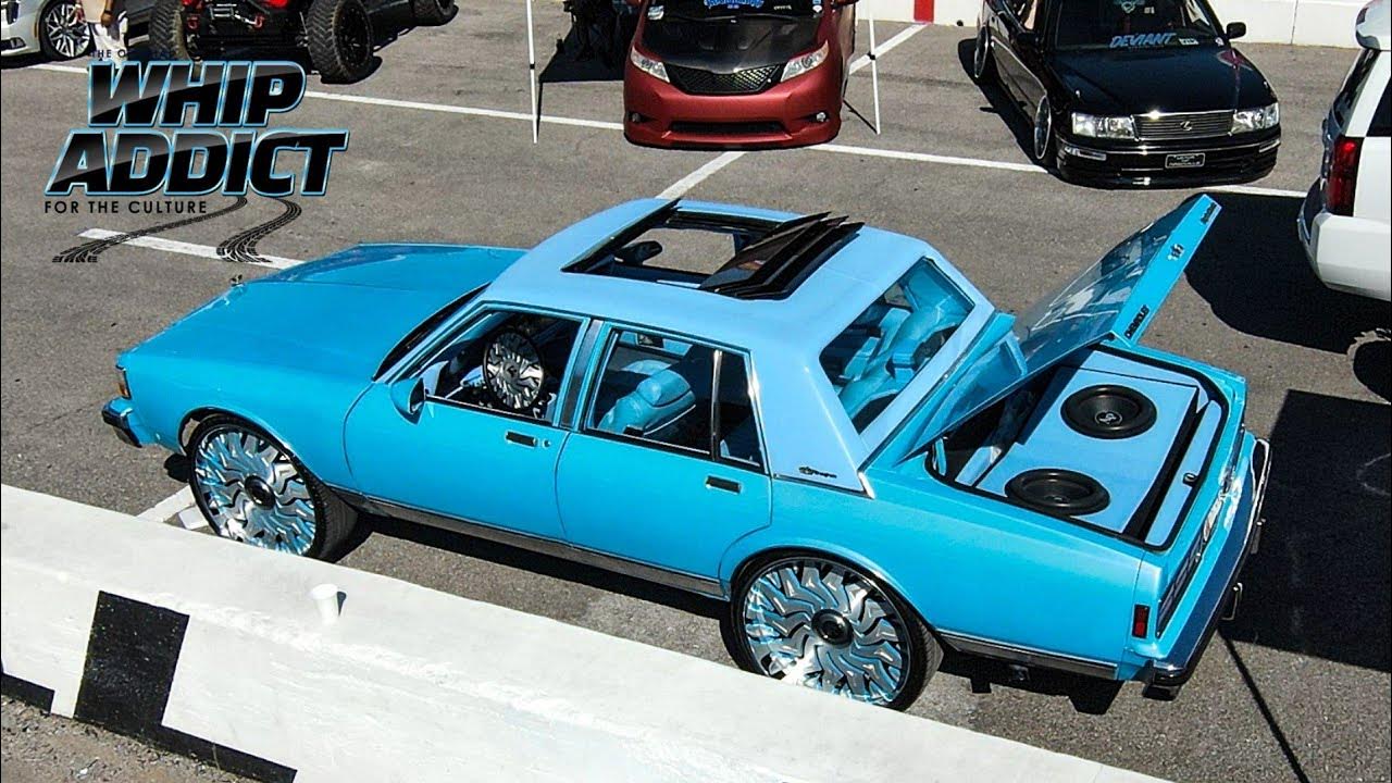 WhipAddict Blue on Blue on Blue Box Chevy Caprice Brougham on 28s