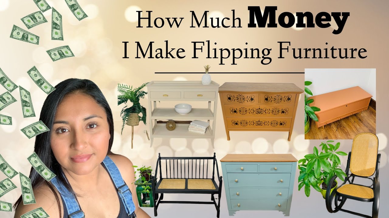 HOW MUCH MONEY I MAKE REFINISHING FURNITURE | Flipping Furniture for ...