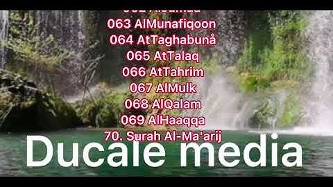 سورة الجمعة.المنافقون .التغابن ,الطلاق. التحريم. الملك)القلم الحاقة. المعارج Abdurahman Sudais 62,70