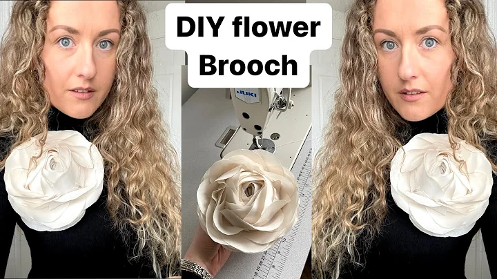 How to make flower brooch, Flower Brooch diy tutorial, DIY rose flower, fashion, style, Anita Benko