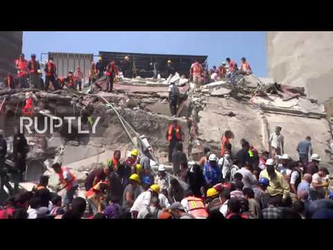 Mexico: Hundreds struggle to find survivors after quake collapses 38 Mexico City buildings