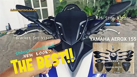 Yamaha Aerox 155| Bracket Set Visor & Side Mirror R25 | Unbox,Review, Install| DIY