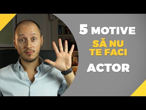 Video: Cum Poți Deveni Actor
