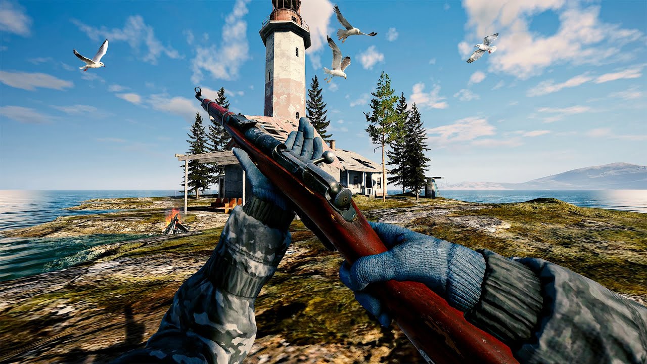 Я выжил в одиночку на островной базе в официальном Deadside