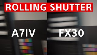 Sony FX30 Rolling Shutter REAL WORLD TEST and Image Quality