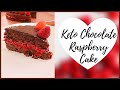 Keto Chocolate Raspberry Cake | Valentines Dessert 💗