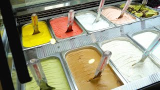 Making healthy handmade gelato ice cream using only fresh fruits and topnotch ingredients