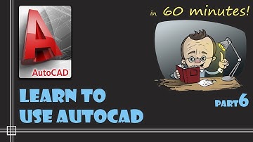 AutoCAD - Complete tutorial for Beginners - Learn to use Autocad in 60 minutes - Part 6 (extra)