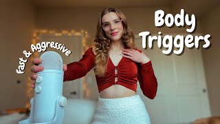 Asmr Intense And Chaotic Body Triggers Fast Aggressive Fabric Skin Scratching Mouth Sounds