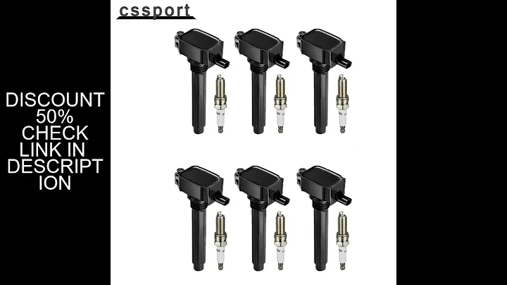 05149168AI 2505484816 5149168AH 5C1848 0221504032 6 Pack Ignition Coils and Spark Plugs for Dodge Ch