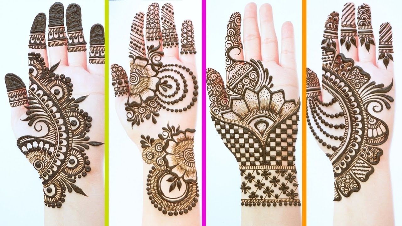 Top 4 Easy Stylish Simple Mehndi designs - Beautiful Mehendi design for ...