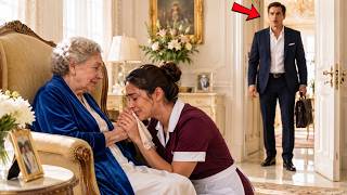 He Thought She Was Just the Cleaning Lady… Until He Saw Her Crying Beside Her Mother