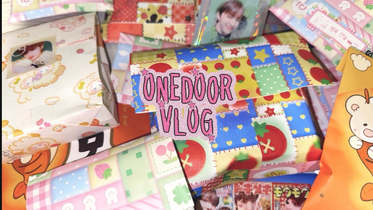 [원도어 브이로그] 아무것도 안 뜯고 포장만 해요 영원히… • 보넥도 굿즈 • 비공굿 포장