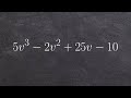 How to Factor Polynomials by Grouping