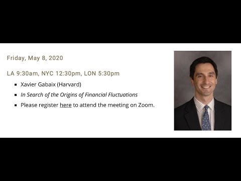 Xavier Gabaix "In Search of the Origins of Financial Fluctuations" (Virtual Finance Workshop)