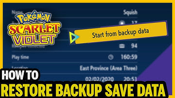 How To RESTORE a Back Up Save Even With AUTO SAVE OFF in Pokemon Scarlet and Violet
