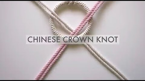 Macrame - How to Tie The Chinese Crown Knot