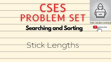 Stick Lengths CSES Problem Set