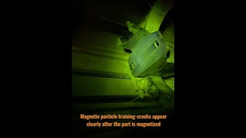 How NDT magnetic particle testing works