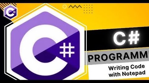 Writing C# program in notepad