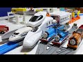 Plarail thomas  fun train factory  shinkansen station