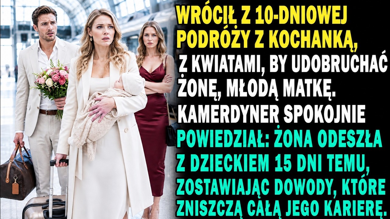 Byłam w domu z noworodkiem, gdy mój mąż wyjechał „w poszukiwaniu inspiracji" do Sopotu z inną kobietą. Kiedy wrócił z bukietem róż, zastał pustą garderobę, a ja siedziałam w kancelarii adwokata....
