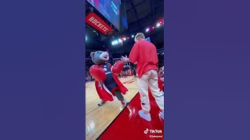 Jake Paul pulled a Will smith and smacked the rockets mascot #tiktok